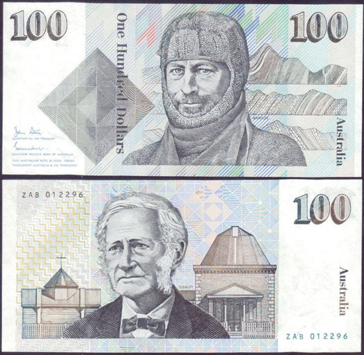 1984 Australia $100 Johnston/Stone (Unc) L000591